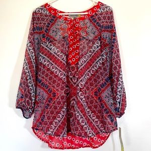 NWT Figueroa&flowers top size XL